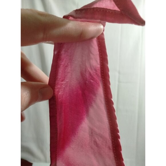 Express Magenta Silk Halter Top Tie Dye Rave Y2K 90s 2000s Boho Hot Pink Fairy - Picture 5 of 5